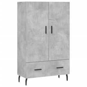 vidaXL Highboard Concrete Grey 69.5x31x115 cm Engineered Wood