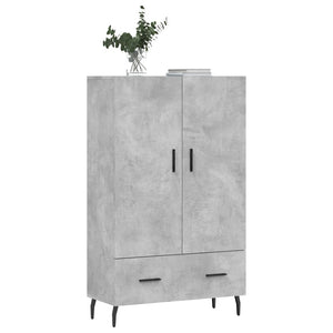 vidaXL Highboard Concrete Grey 69.5x31x115 cm Engineered Wood