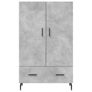 vidaXL Highboard Concrete Grey 69.5x31x115 cm Engineered Wood