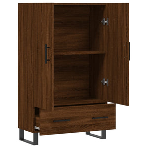 vidaXL Highboard Brown Oak 69.5x31x115 cm Engineered Wood