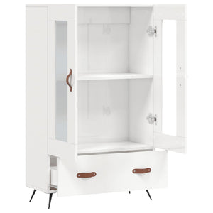 vidaXL Highboard High Gloss White 69.5x31x115 cm Engineered Wood