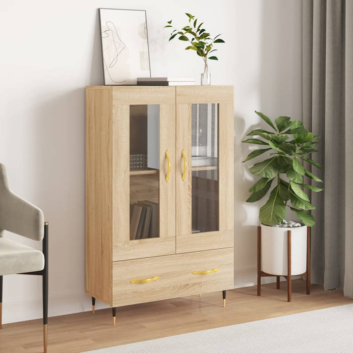 vidaXL Highboard Sonoma Oak 69.5x31x115 cm Engineered Wood