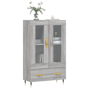 vidaXL Highboard Grey Sonoma 69.5x31x115 cm Engineered Wood