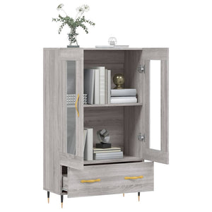 vidaXL Highboard Grey Sonoma 69.5x31x115 cm Engineered Wood