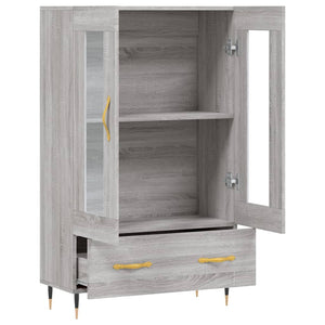 vidaXL Highboard Grey Sonoma 69.5x31x115 cm Engineered Wood