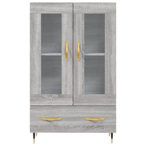 vidaXL Highboard Grey Sonoma 69.5x31x115 cm Engineered Wood