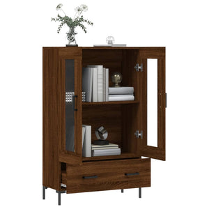 vidaXL Highboard Brown Oak 69.5x31x115 cm Engineered Wood