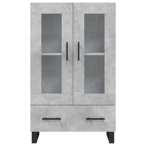 vidaXL Highboard Concrete Grey 69.5x31x115 cm Engineered Wood