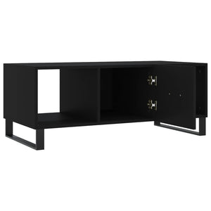 vidaXL Coffee Table Black 102x50x40 cm Engineered Wood