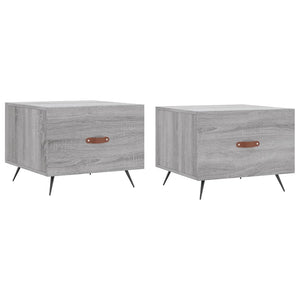 vidaXL Coffee Tables 2 pcs Grey Sonoma 50x50x40 cm Engineered Wood