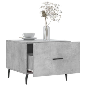 vidaXL Coffee Table Concrete Grey 50x50x40 cm Engineered Wood