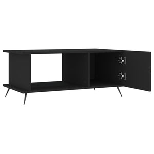 vidaXL Coffee Table Black 90x50x40 cm Engineered Wood