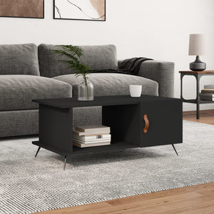 vidaXL Coffee Table Black 90x50x40 cm Engineered Wood