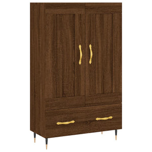 vidaXL Highboard Brown Oak 69.5x31x115 cm Engineered Wood