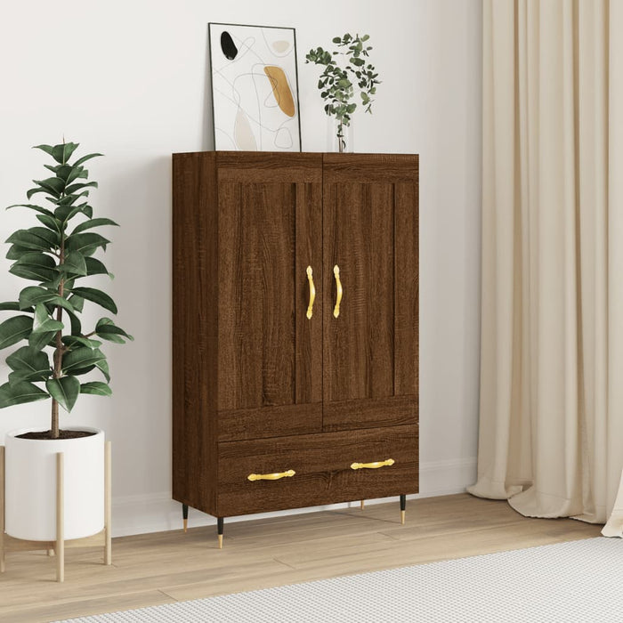 vidaXL Highboard Brown Oak 69.5x31x115 cm Engineered Wood