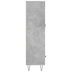 vidaXL Highboard Concrete Grey 69.5x31x115 cm Engineered Wood