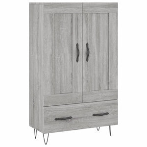 vidaXL Highboard Grey Sonoma 69.5x31x115 cm Engineered Wood