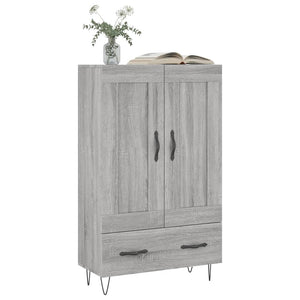 vidaXL Highboard Grey Sonoma 69.5x31x115 cm Engineered Wood