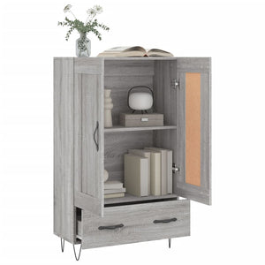 vidaXL Highboard Grey Sonoma 69.5x31x115 cm Engineered Wood