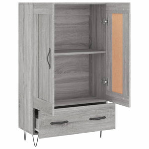 vidaXL Highboard Grey Sonoma 69.5x31x115 cm Engineered Wood