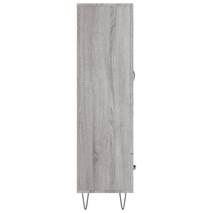 vidaXL Highboard Grey Sonoma 69.5x31x115 cm Engineered Wood