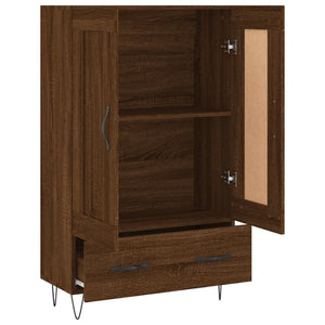 vidaXL Highboard Brown Oak 69.5x31x115 cm Engineered Wood