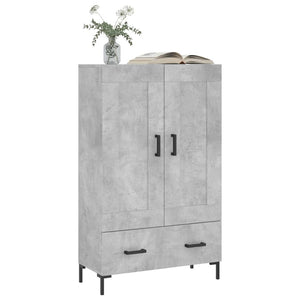 vidaXL Highboard Concrete Grey 69.5x31x115 cm Engineered Wood