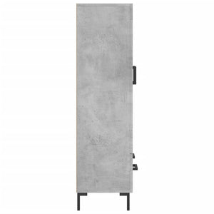 vidaXL Highboard Concrete Grey 69.5x31x115 cm Engineered Wood