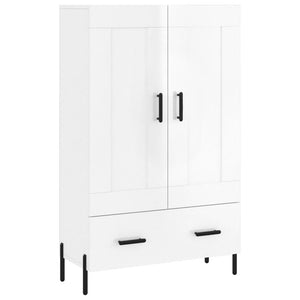 vidaXL Highboard High Gloss White 69.5x31x115 cm Engineered Wood