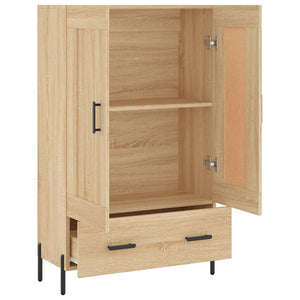 vidaXL Highboard Sonoma Oak 69.5x31x115 cm Engineered Wood