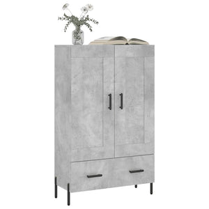 vidaXL Highboard Concrete Grey 69.5x31x115 cm Engineered Wood