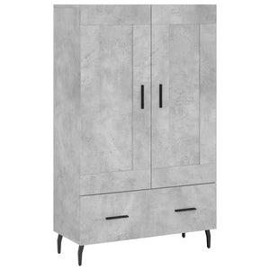 vidaXL Highboard Concrete Grey 69.5x31x115 cm Engineered Wood