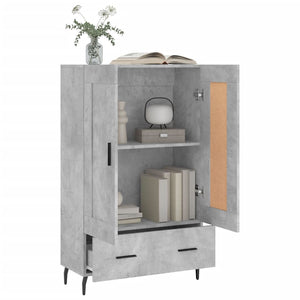 vidaXL Highboard Concrete Grey 69.5x31x115 cm Engineered Wood