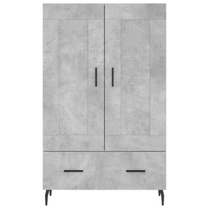 vidaXL Highboard Concrete Grey 69.5x31x115 cm Engineered Wood