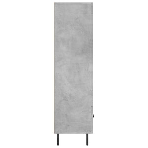 vidaXL Highboard Concrete Grey 69.5x31x115 cm Engineered Wood