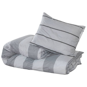 vidaXL Duvet Cover Set Grey 200x220 cm Cotton