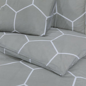 vidaXL Duvet Cover Set Grey 240x220 cm Cotton