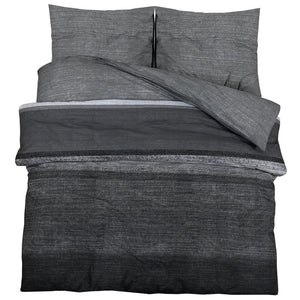 vidaXL Duvet Cover Set Dark Grey 260x220 cm Cotton