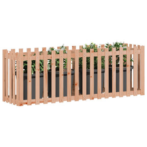 vidaXL Garden Raised Bed with Fence Design 200x50x70 cm Solid Wood Douglas