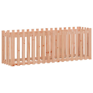 vidaXL Garden Raised Bed with Fence Design 200x50x70 cm Solid Wood Douglas