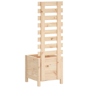 vidaXL Garden Planter with Rack 39x39.5x114 cm Solid Wood Pine