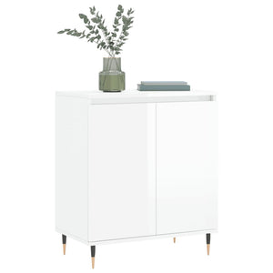 vidaXL Sideboard High Gloss White 60x35x70 cm Engineered Wood