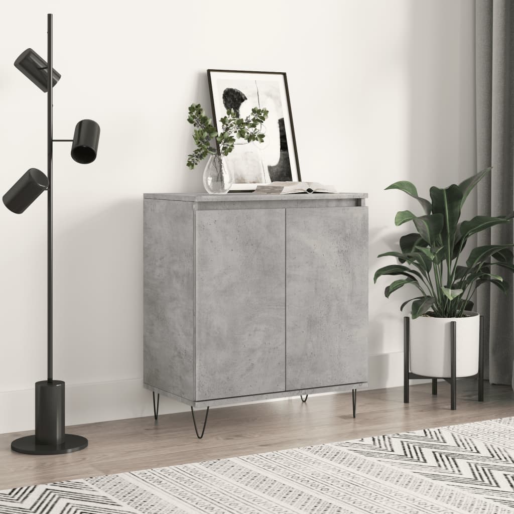 vidaXL Sideboard Concrete Grey 60x35x70 cm Engineered Wood