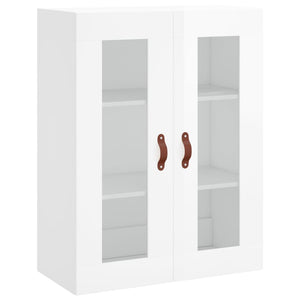 vidaXL Wall Mounted Cabinet High Gloss White 69.5x34x90 cm