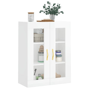 vidaXL Wall Mounted Cabinet High Gloss White 69.5x34x90 cm