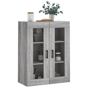 vidaXL Wall Mounted Cabinet Grey Sonoma 69.5x34x90 cm