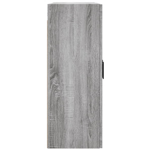 vidaXL Wall Mounted Cabinet Grey Sonoma 69.5x34x90 cm