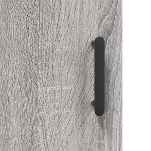 vidaXL Wall Mounted Cabinet Grey Sonoma 69.5x34x90 cm