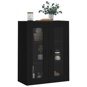 vidaXL Wall Mounted Cabinet Black 69.5x34x90 cm