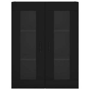 vidaXL Wall Mounted Cabinet Black 69.5x34x90 cm